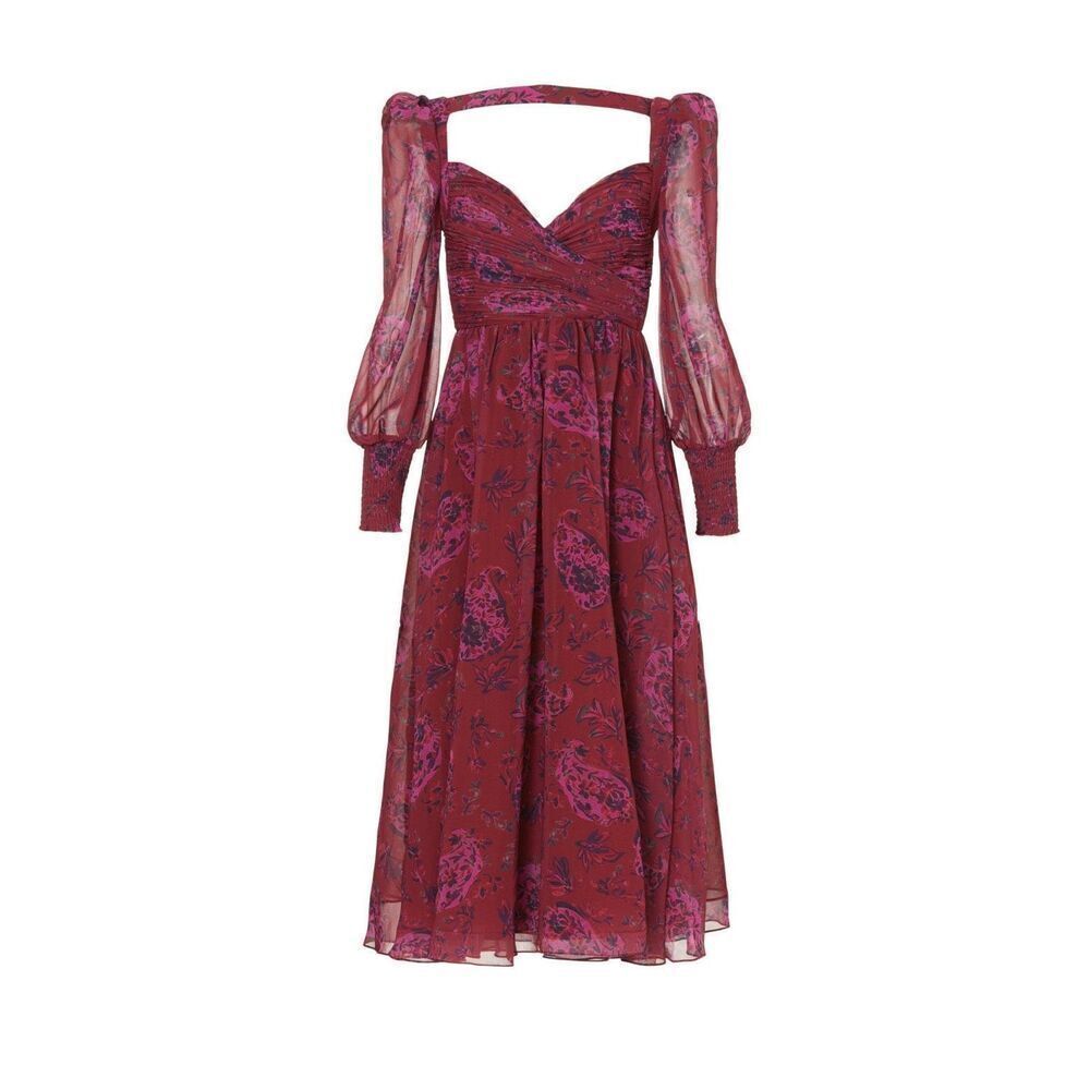 Badgley Mischka Open Back Midi Dress 💝